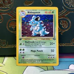 Pokemon TCG 1st Edition Nidoqueen Jungle Holo Card 7/64 LP + NM - - Image 1