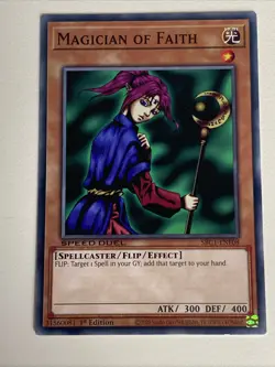 Yugioh - Magician of Faith x 3 - 1st Edition NM - Plus Free Holographic Card - F - Image 2