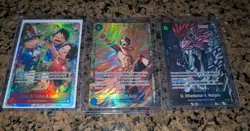 One Piece TCG OP13 Card Lot of 3 Near Mint - Image 1