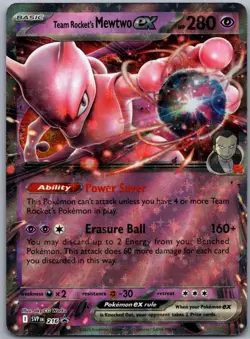 Team Rocket's Mewtwo ex - 216 SV: Scarlet & Violet Promo Cards Promo Holo -NM - Image 1