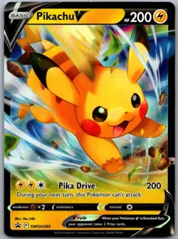 Pikachu V - SWSH285 SWSH: Sword & Shield Promo Cards Promo Holo -NM - Image 1