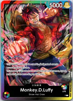 Monkey.D.Luffy (Release Event Leader) P One Piece Promotion Cards PR - Image 1