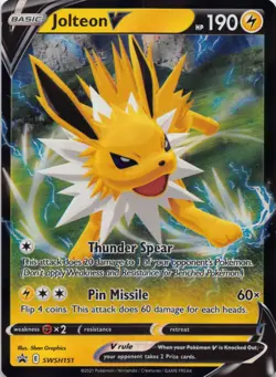 Jolteon V Holo Promo SWSH: Sword & Shield Promo Cards SWSH151 NM - Image 1