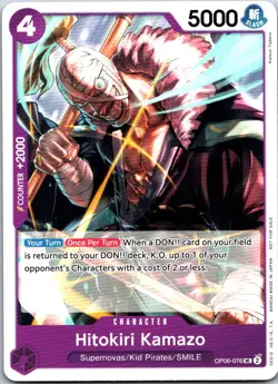 Hitokiri Kamazo (Tournament Pack 2025 Vol. 1) OP06-076 One Piece Promotion Cards - Image 1