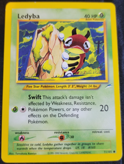 Ledyba # 71/105 Neo Destiny Set Pokemon Trading TCG Rares Game Cards LP - Image 1