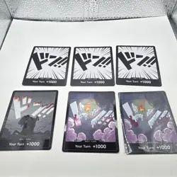 Bandai One Piece Card Game DON!! +1000 Your Turn English 6-Card Lot E005 - Image 1