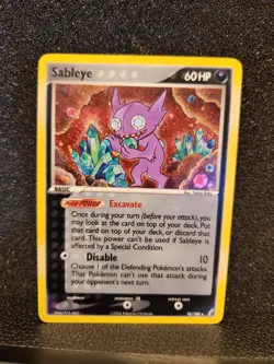 Pokemon TCG Sableye Crystal Guardians 10/100 Holo Rare Card 2006 NEAR MINT - Image 1