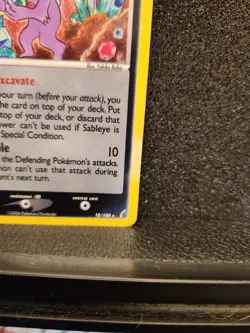 Pokemon TCG Sableye Crystal Guardians 10/100 Holo Rare Card 2006 NEAR MINT - Image 4