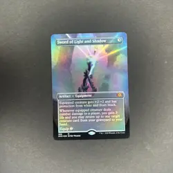 MTG English Borderless Sword of Light and Shadow NM Foil Double Masters - Image 1