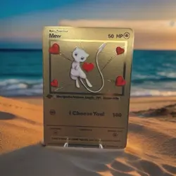 Mew - I choose you ❤ Gold Metal Pokemon Card Fan Art! - Image 1
