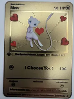 Mew - I choose you ❤ Gold Metal Pokemon Card Fan Art! - Image 2
