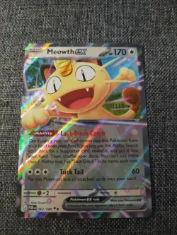 Meowth ex 062/088 Holo Double Rare Prize Pack Series Cards Pokemon NM - Image 1