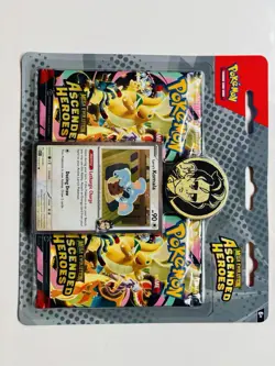 Lot (3)Pokemon Ascended Heroes 2 pack blister Promo Card & Coin (Factory Sealed) - Image 3