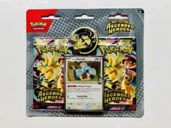 Lot (3)Pokemon Ascended Heroes 2 pack blister Promo Card & Coin (Factory Sealed) - Image 4
