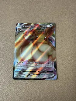 Pokemon TCG Eevee VMAX SWSH087 Black Star Promo Full Art Holo Card - Image 1