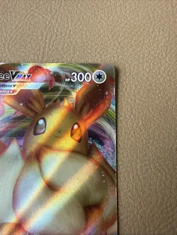 Pokemon TCG Eevee VMAX SWSH087 Black Star Promo Full Art Holo Card - Image 3