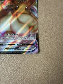 Pokemon TCG Eevee VMAX SWSH087 Black Star Promo Full Art Holo Card - Image 4
