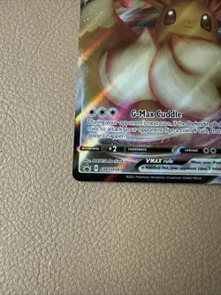 Pokemon TCG Eevee VMAX SWSH087 Black Star Promo Full Art Holo Card - Image 5