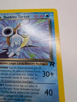 Pokemon Card Team Rocket Dark Blastoise 20/82 Rare GERMAN Dunkles Turtok - Image 3
