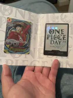 Bandai ONE PIECE DAY'24 Monkey D. Luffy OP07-011 Holo Promo Don!! 2 Cards JP - Image 1