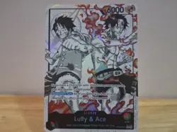 Luffy and Ace Parallel Alt Art Leader ST30 English NM - Image 1