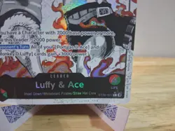 Luffy and Ace Parallel Alt Art Leader ST30 English NM - Image 5