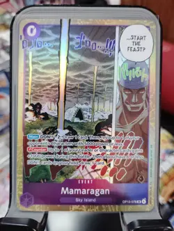 MAMARAGAN OP15-078 SR ADVENTURE ON KAMI'S ISLAND ONE PIECE FOIL NM - Image 1