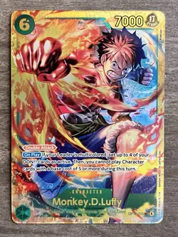 Monkey D. Luffy OP13-118 SEC SEC Carrying On His Will One Piece TCG NM - Image 1