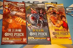 Japanese One Piece- OP-02, OP-03, OP-04 Sealed Booster Packs - Image 1