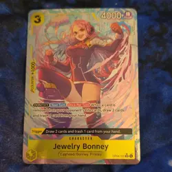 One Piece CCG Jewelry Bonney OP08-105 Egghead Foil 4000 Power English - Image 1