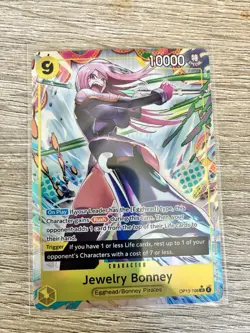Bandai One Piece CCG Jewelry Bonney OP13-108 SR Foil Alt Art Eng - Image 1