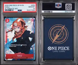 PSA 10- 2025 ONE PIECE OP10-ROYAL BLOOD ALTERNATE ART #005 SANJI - Image 2