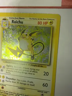 Pokemon Card Raichu Holo 11/102 Mint Ultra Pro PSA - Great Condition - Image 3