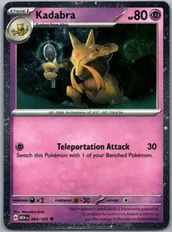 Kadabra - (Cosmos Holo) 064/165 Miscellaneous Cards & Products Promo Holo -NM - Image 1