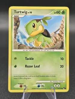 Turtwig 17/17 - Pop Series 8 - 2008 Pokemon TCG Card - Never Played - Image 1
