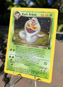 Pokemon Holo Rare Dark Arbok 2/82 from The Year 23000 according to card - Image 1