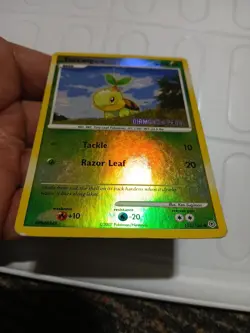 Pokemon TCG Card 2007 Diamond & Pearl - Turtwig 103/130 Reverse Holo Stamped - Image 3
