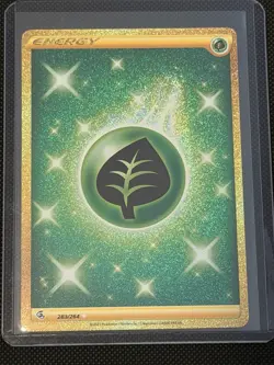 Grass Energy 283/264 Secret Rare Gold Fusion Strike Pokemon Card Mint - Image 1