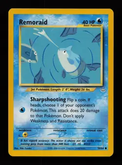 Remoraid 50/64 Common Neo Revelation Pokemon Cards - Image 1