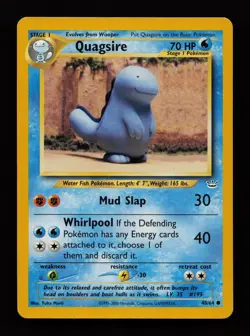Quagsire 48/64 Yuka Morii Unlimited Common Neo Revelation Pokemon Cards - Image 1