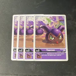 Digimon Card - 4 x Yaamon EX2-006 - Unco - Digital Hazard - NM - Image 2