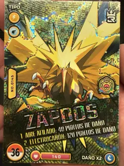 CARD POKEMON MASTER JOURNEYS Foil 3R #E36 ZAPDOS Kanto TCG Peru Edition 2023 - Image 1