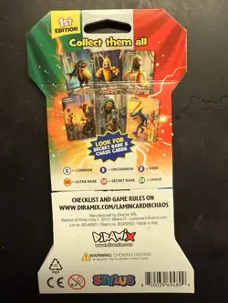 Lamincard ITALIAN BRAINROT CHAOS 1st Edition Sleeved Booster 1 PACK, 5 CARDS NEW - Image 2