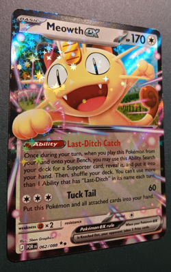 Meowth ex 062/088 Perfect Order Holo Double Rare Pokemon Card Near Mint - Image 2