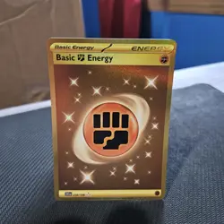 Fighting Energy Pokemon TCG Scarlet And Violet Base Set Hyper Rare Card #258/198 - Image 1