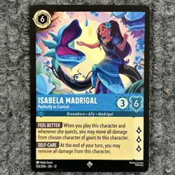 Disney Lorcana Wilds Unknown Isabela Madrigal 153/204 Super Rare - Image 1