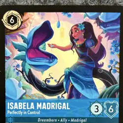 Disney Lorcana Wilds Unknown Isabela Madrigal 153/204 Super Rare - Image 3