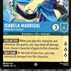 Disney Lorcana Wilds Unknown Isabela Madrigal 153/204 Super Rare - Image 4