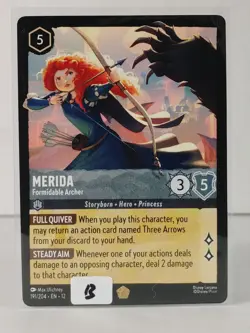 Merida - Formidable Archer - Wilds Unknown #191 - LORCANA - NM - U Pick - Image 1