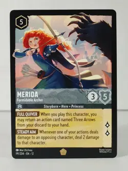 Merida - Formidable Archer - Wilds Unknown #191 - LORCANA - NM - U Pick - Image 2